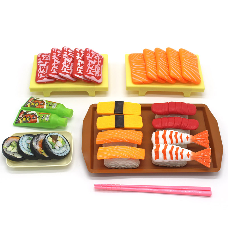 Kids Outdoor Kitchen Set - Children Simulation Food Japanese Food Pretend