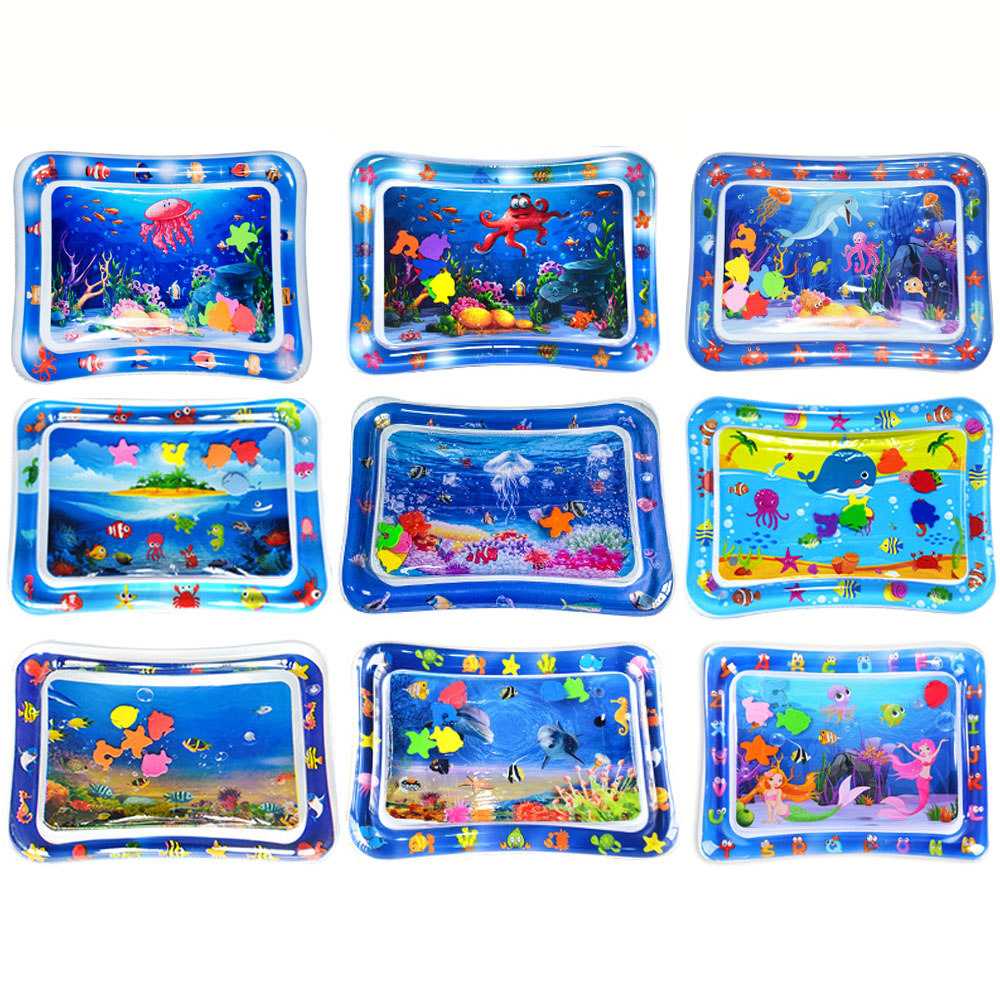 Slip Slide Water Mat - 1pc Inflatable PVC Playing Mat Baby