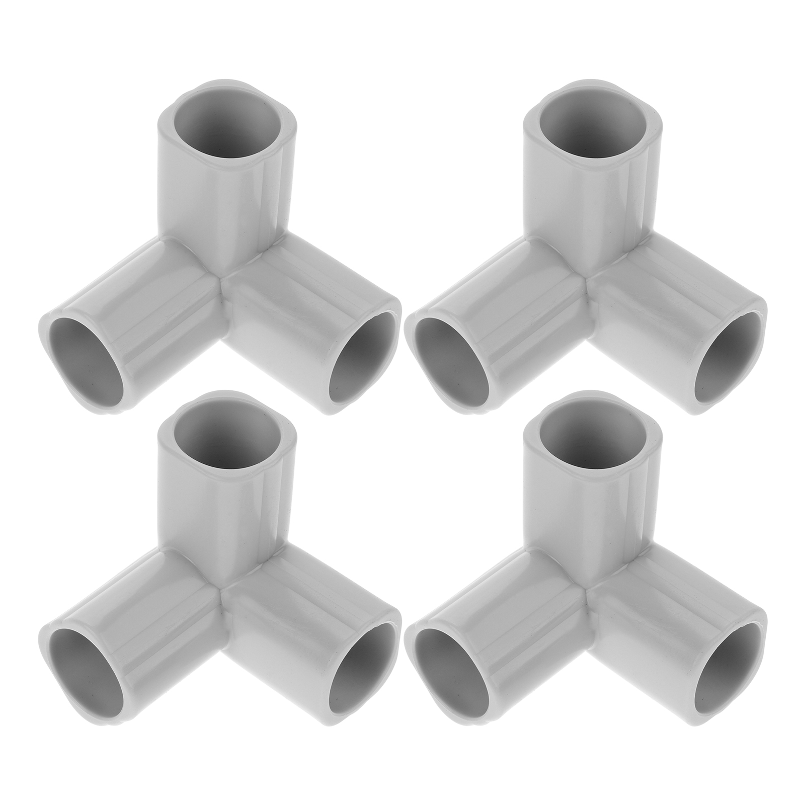 Kids Outdoor Fence - 4pcs T-Shaped Steel Pipe Connectors Durable