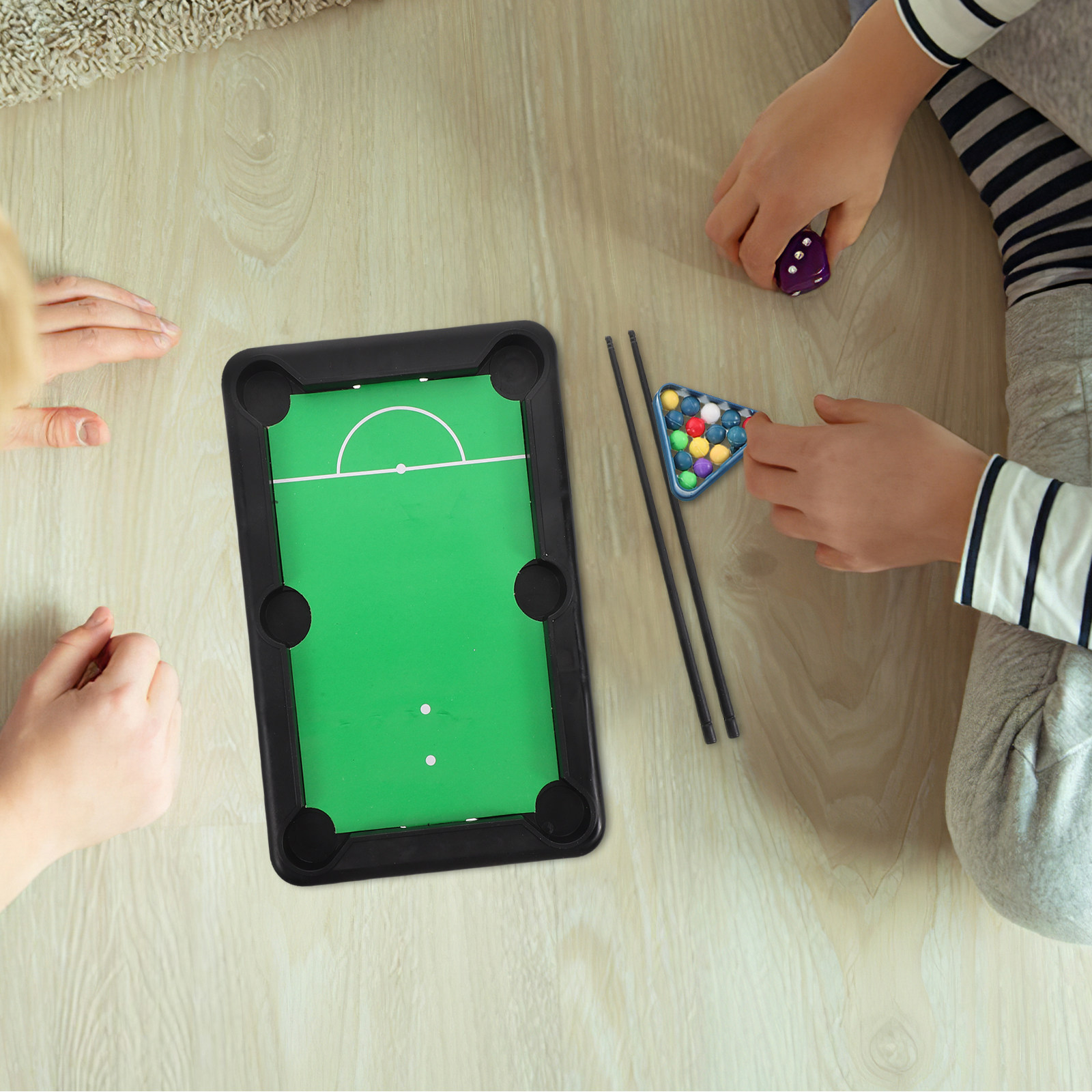 Kids Indoor Outdoor Games - 1 Set Children Mini Pool Table