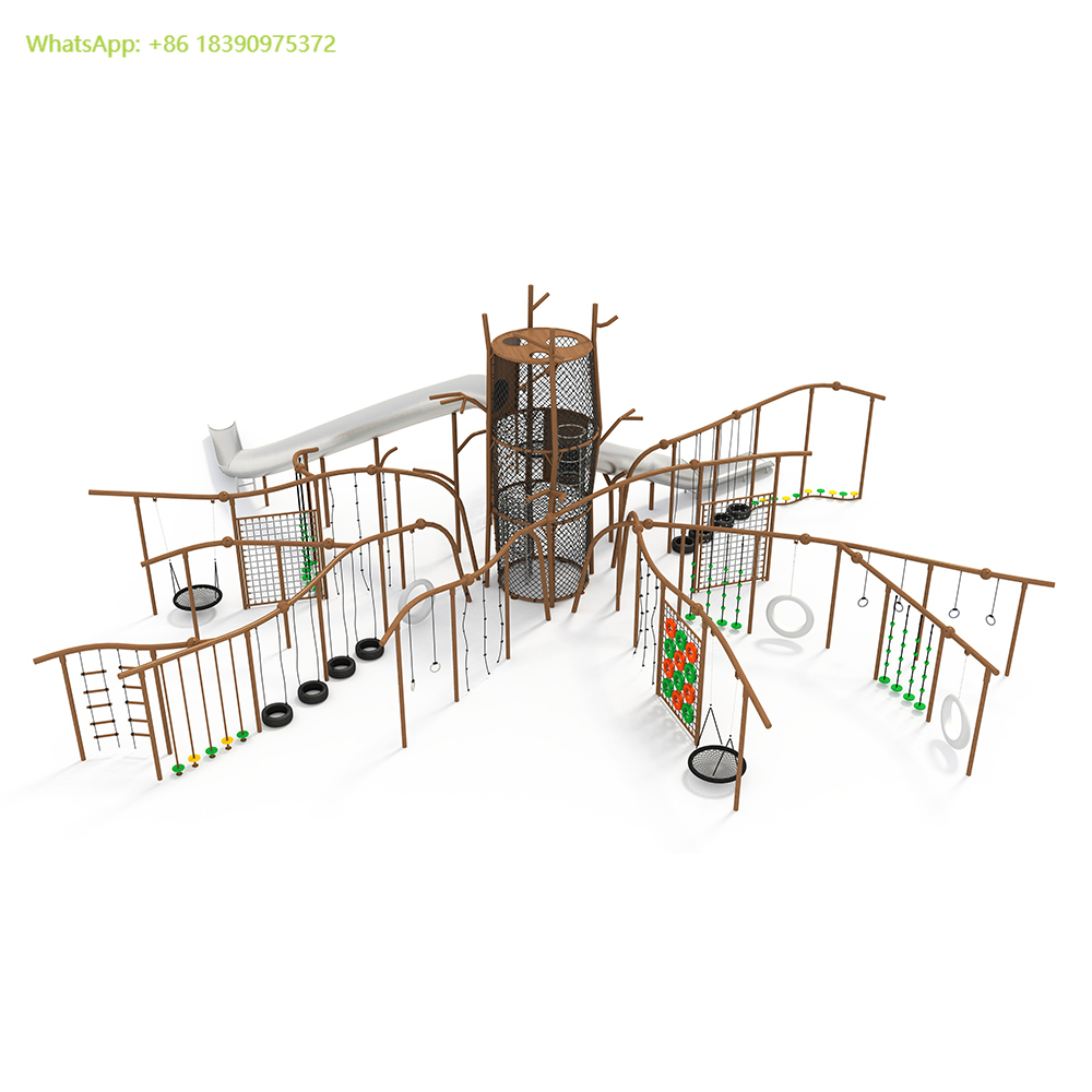 Kids Outdoor Treehouse - Customized Commercial Outdoor Playground Equipment -