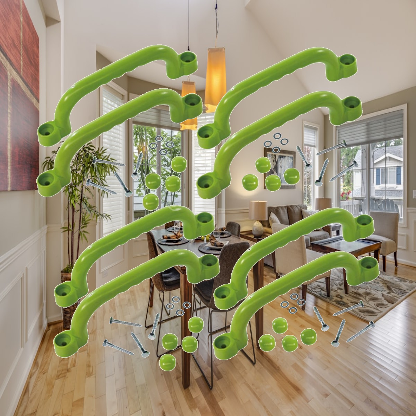8x Climbing Handles Children G - огляд і ціна Kids Outdoor Treehouse