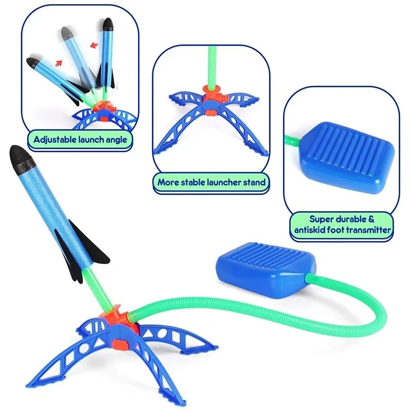 Air Rocket Foot Pump Launcher  - огляд і ціна Kids Outdoor Clothing