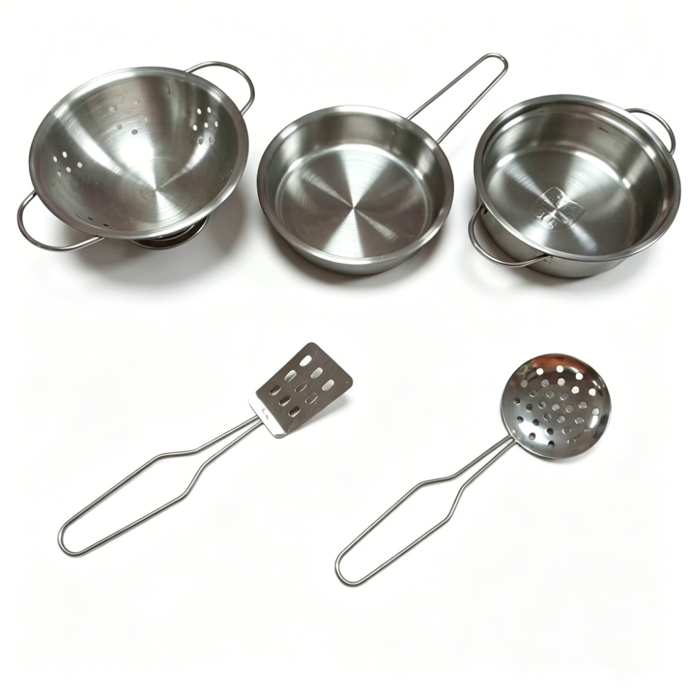 5Pcs Kids Stainless Steel Cook - огляд і ціна Kids Outdoor Kitchen Set