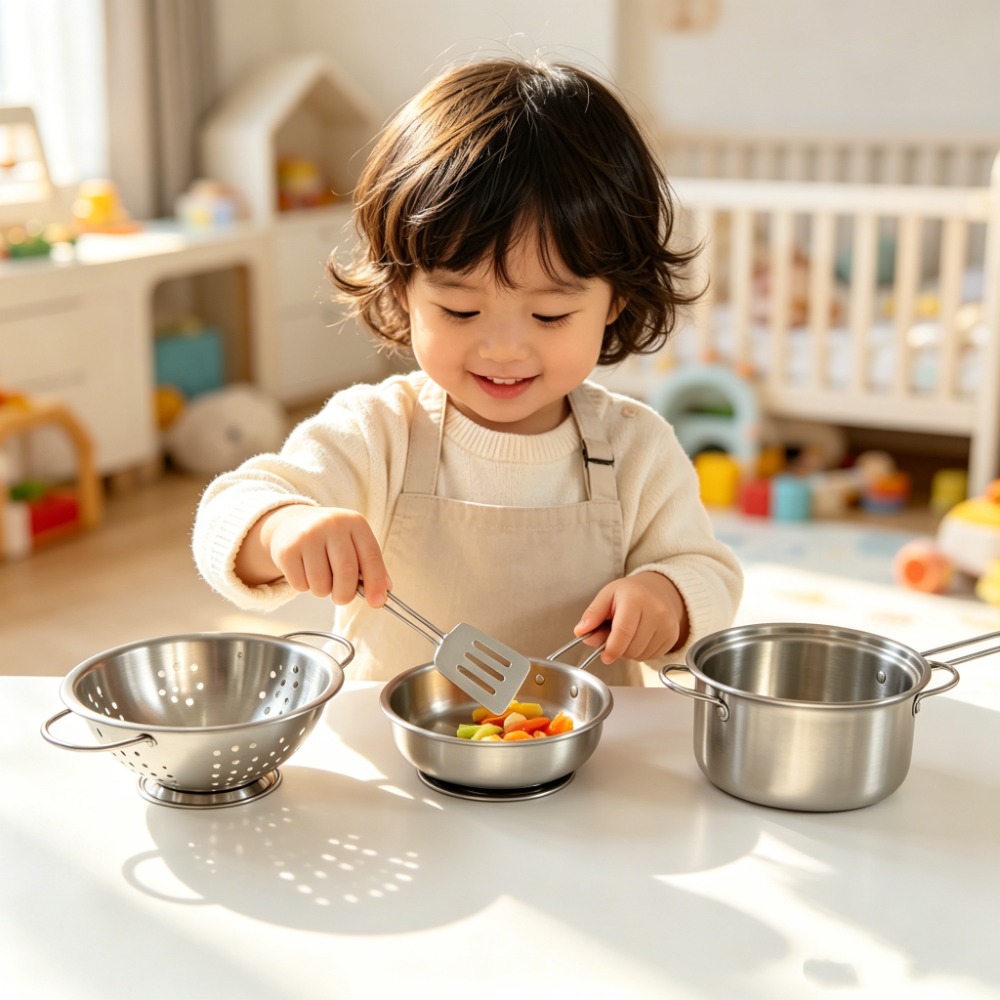 5Pcs Kids Stainless Steel Cook - огляд і ціна Kids Outdoor Kitchen Set