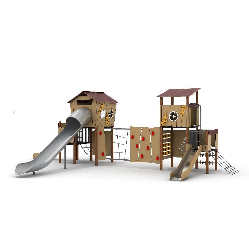 Wooden Outdoor Playground Set  - огляд і ціна Kids Outdoor Slide Set