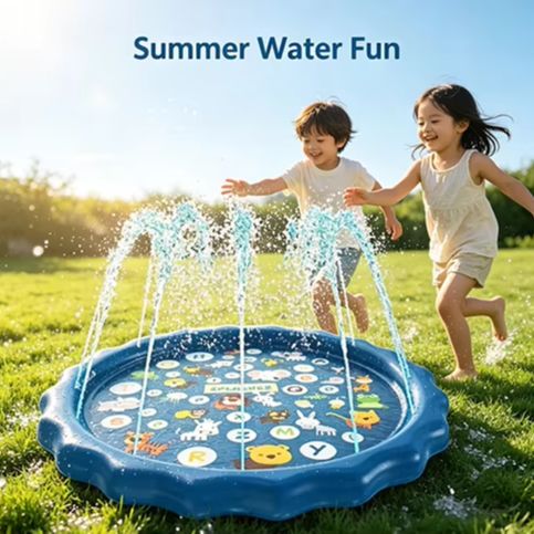 100/170cm Outdoor Kids Sprinkl - огляд і ціна Slip Slide Water Mat