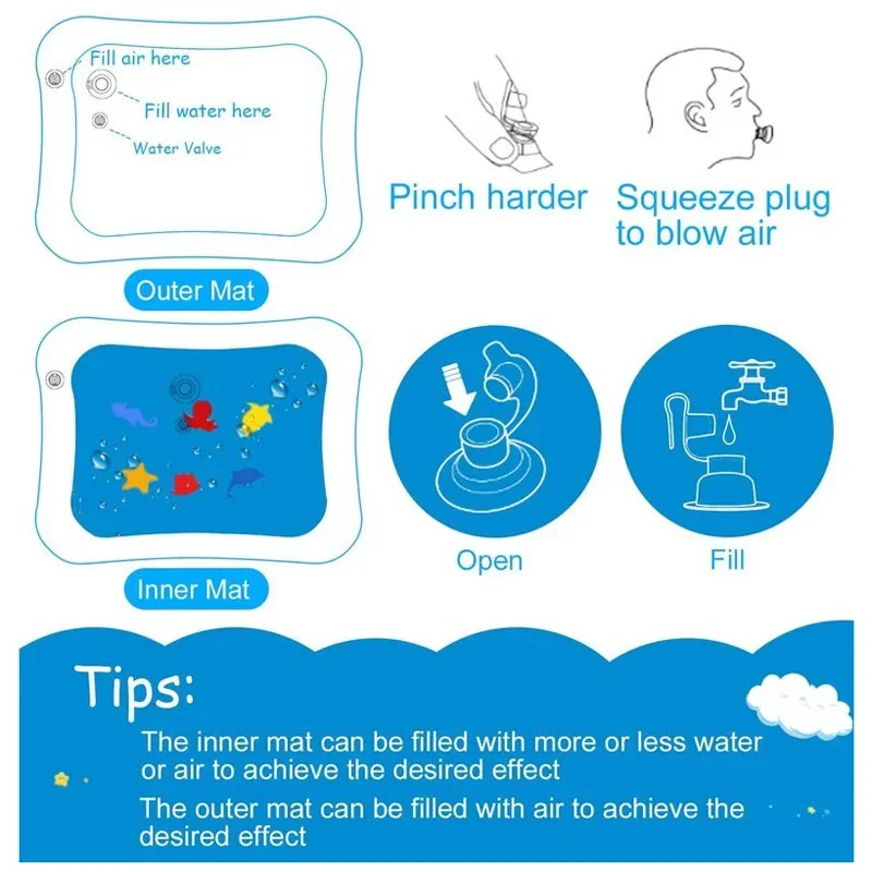 Baby Playing Water Mat Toddler - огляд і ціна Slip Slide Water Mat