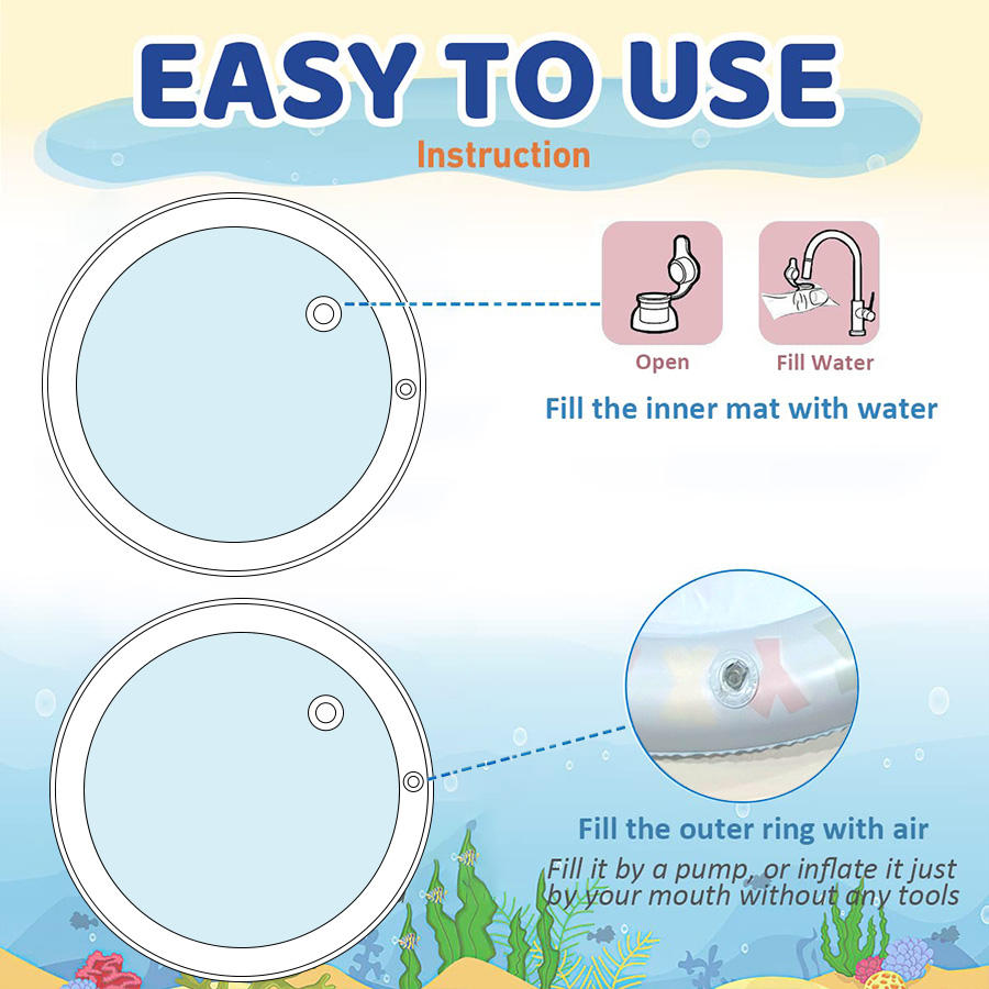 Water Sensory Play Mat Thicken - огляд і ціна Slip Slide Water Mat