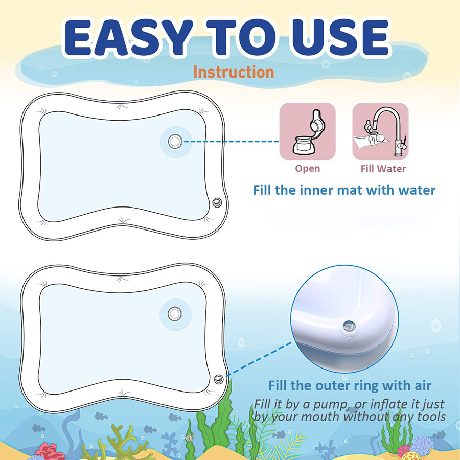 1pc Inflatable PVC Playing Mat - огляд і ціна Slip Slide Water Mat