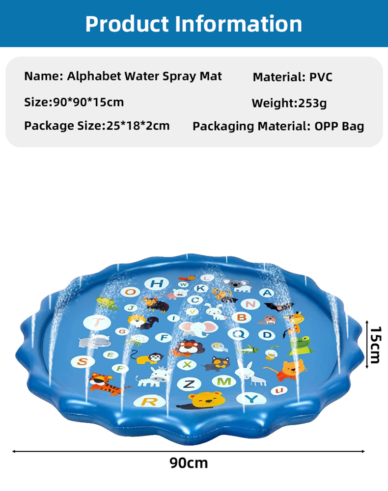 Alphabet Inflatable Water Spri - огляд і ціна Slip Slide Water Mat