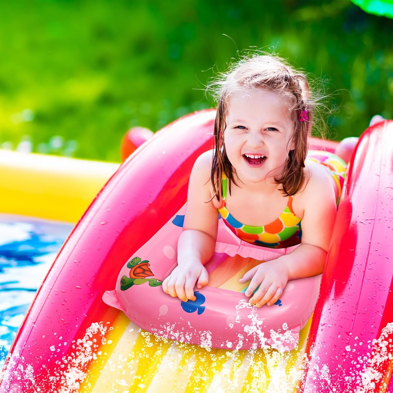 Water Floating Ring Inflatable - огляд і ціна Slip Slide Water Mat