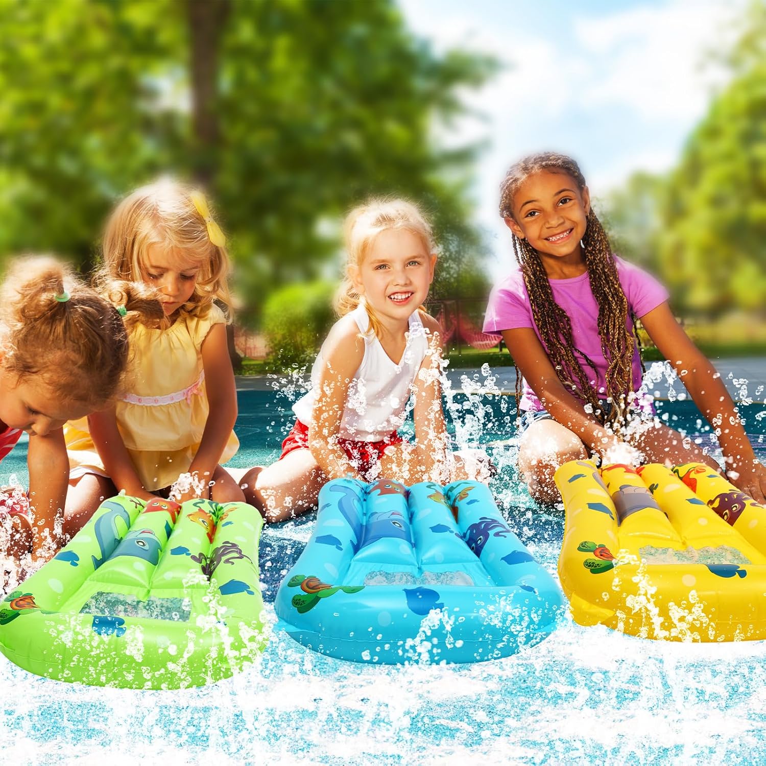 Water Floating Ring Inflatable - огляд і ціна Slip Slide Water Mat