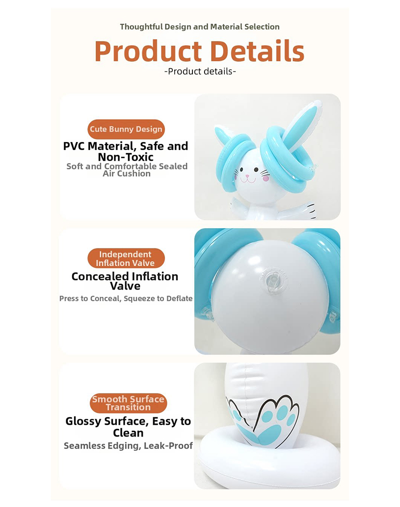 Easter Inflatable Bunny Ring T - огляд і ціна Kids Indoor Outdoor Games